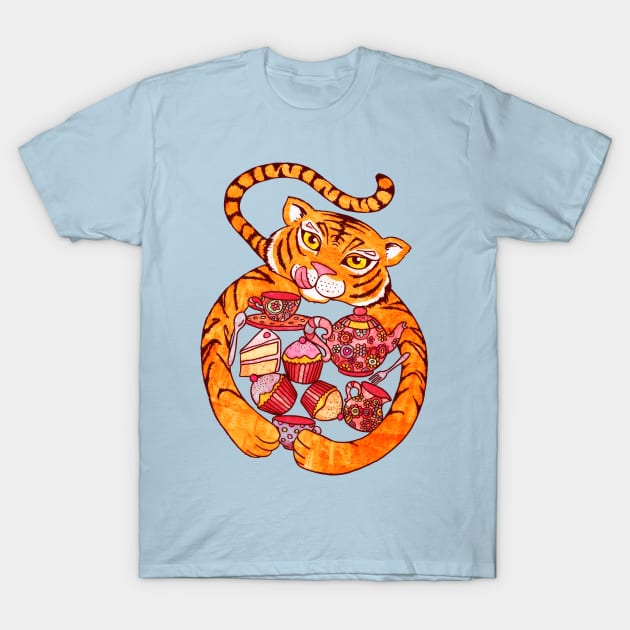 The Tiger Who Came To Tee T-Shirt by micklyn